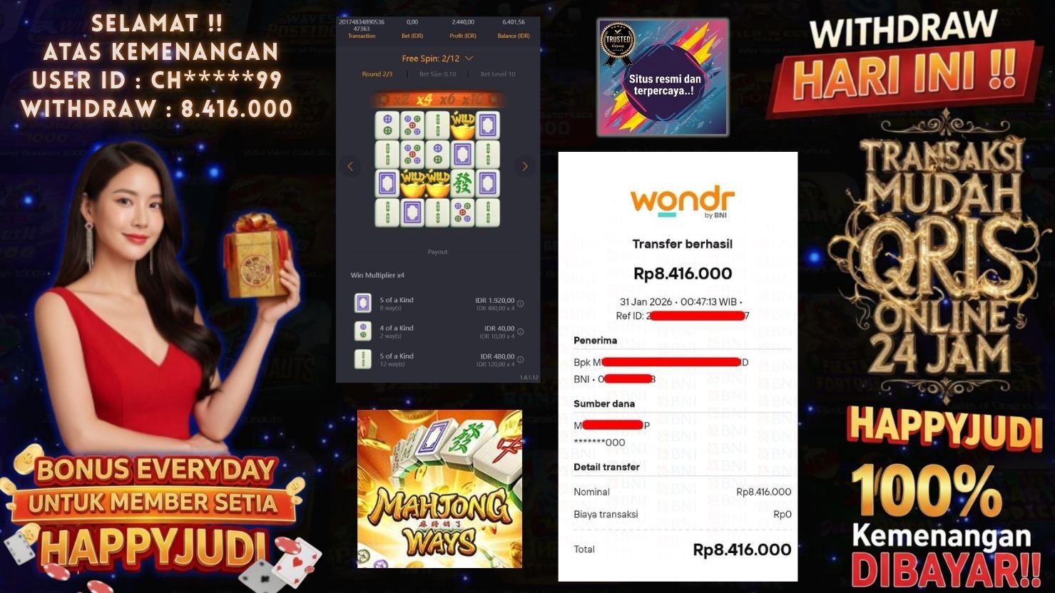 HAPPYJUDI JACKPOT SLOT MAHJONG WAYS